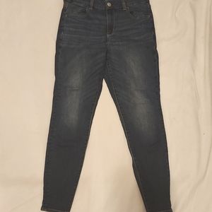 American Eagle, Size 6, Dark wash curvy high rise skinny jeans